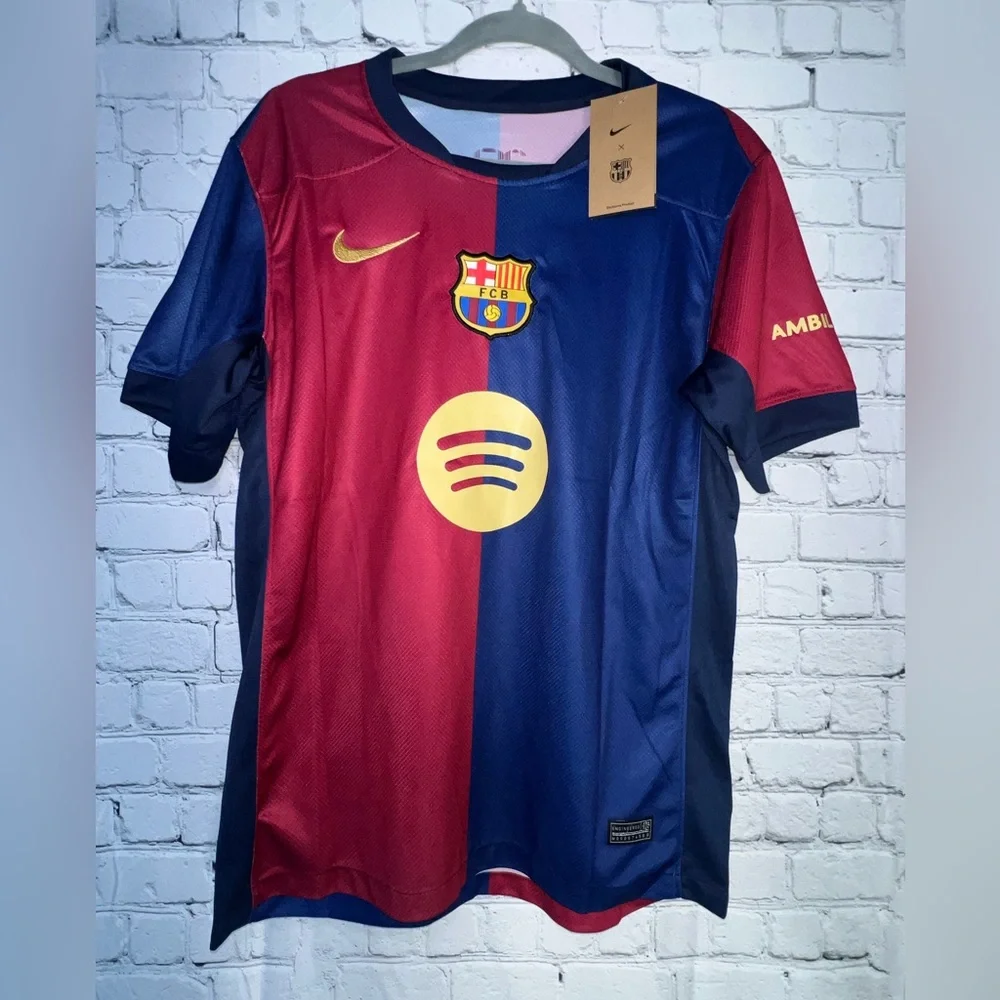 Nike‎ Barcelona 24/25 Lamine Yamal #19 Home Soccer Jersey NWT ⚽️🔥